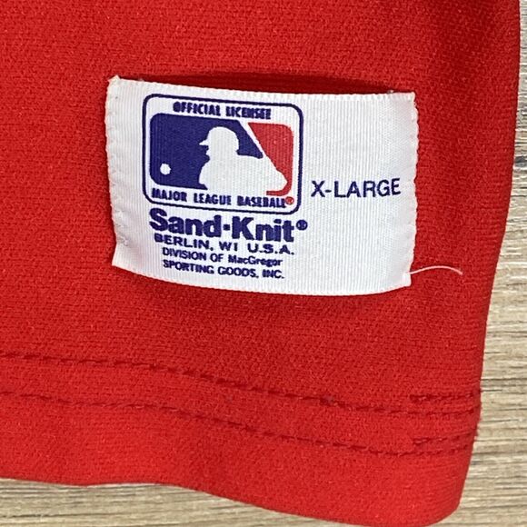 St. Louis Cardinals Sand-Knit MacGregor Jersey 80s Men Sz XL Pullover Vintage - Picture 3 of 5